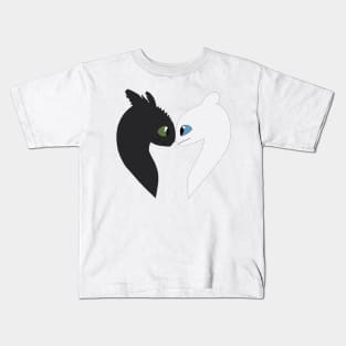 toothless and light fury Kids T-Shirt